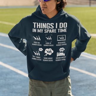 Things I Do In My Spare Time Runner Ducks Hoodie - Duck Obsession