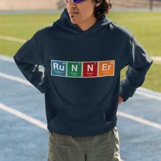 RUNNER Periodic Table Hoodie (Rainbow) - Colourful Science Design