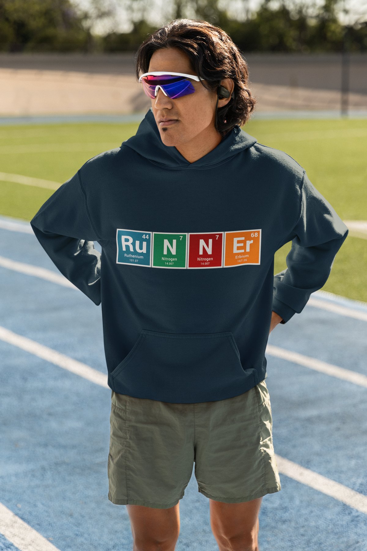 RUNNER Periodic Table Hoodie (Rainbow) - Colourful Science Design