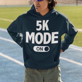 5K Mode ON Hoodie - Bold Toggle Switch Design