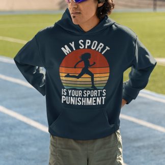My Sport Is Your Sport's Punishment Hoodie (Female) - Retro Sunset