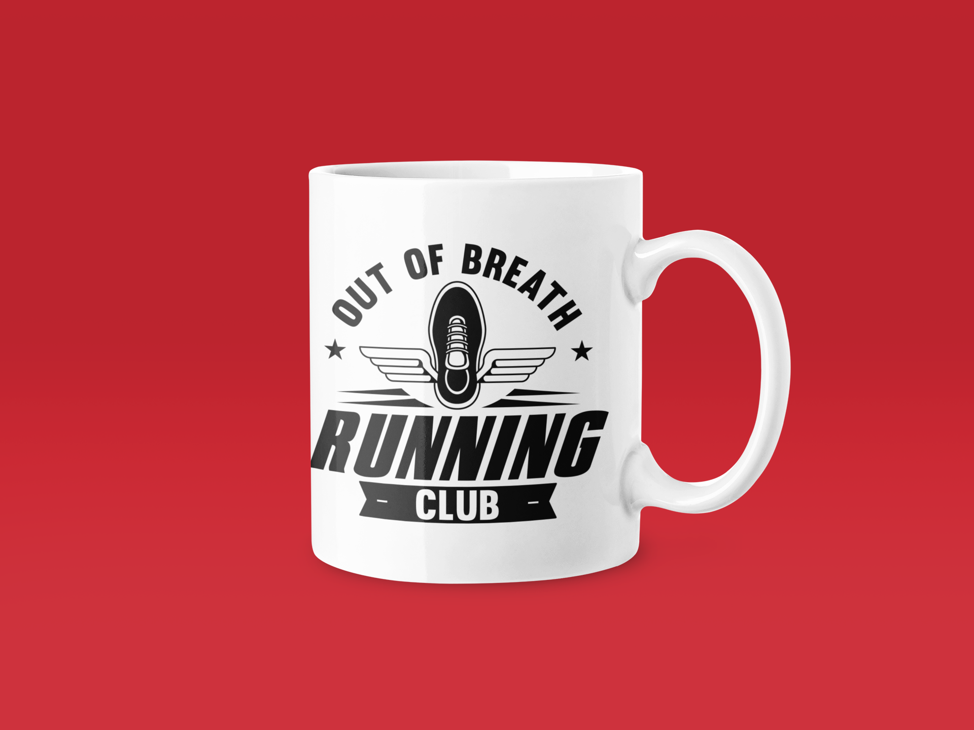 Out Of Breath Running Club - Funny Running Gift Mug