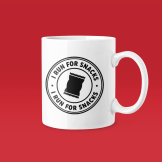I Run For Snacks - Funny Running Gift Mug