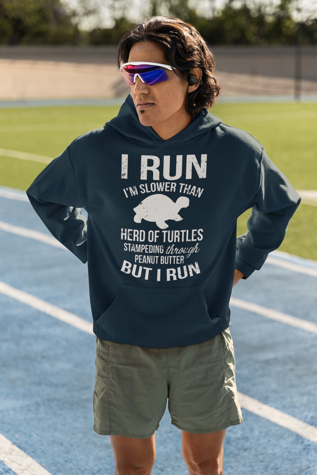 I'm Slower Than A Herd Of Turtles Stampeding Through Peanut Butter Hoodie