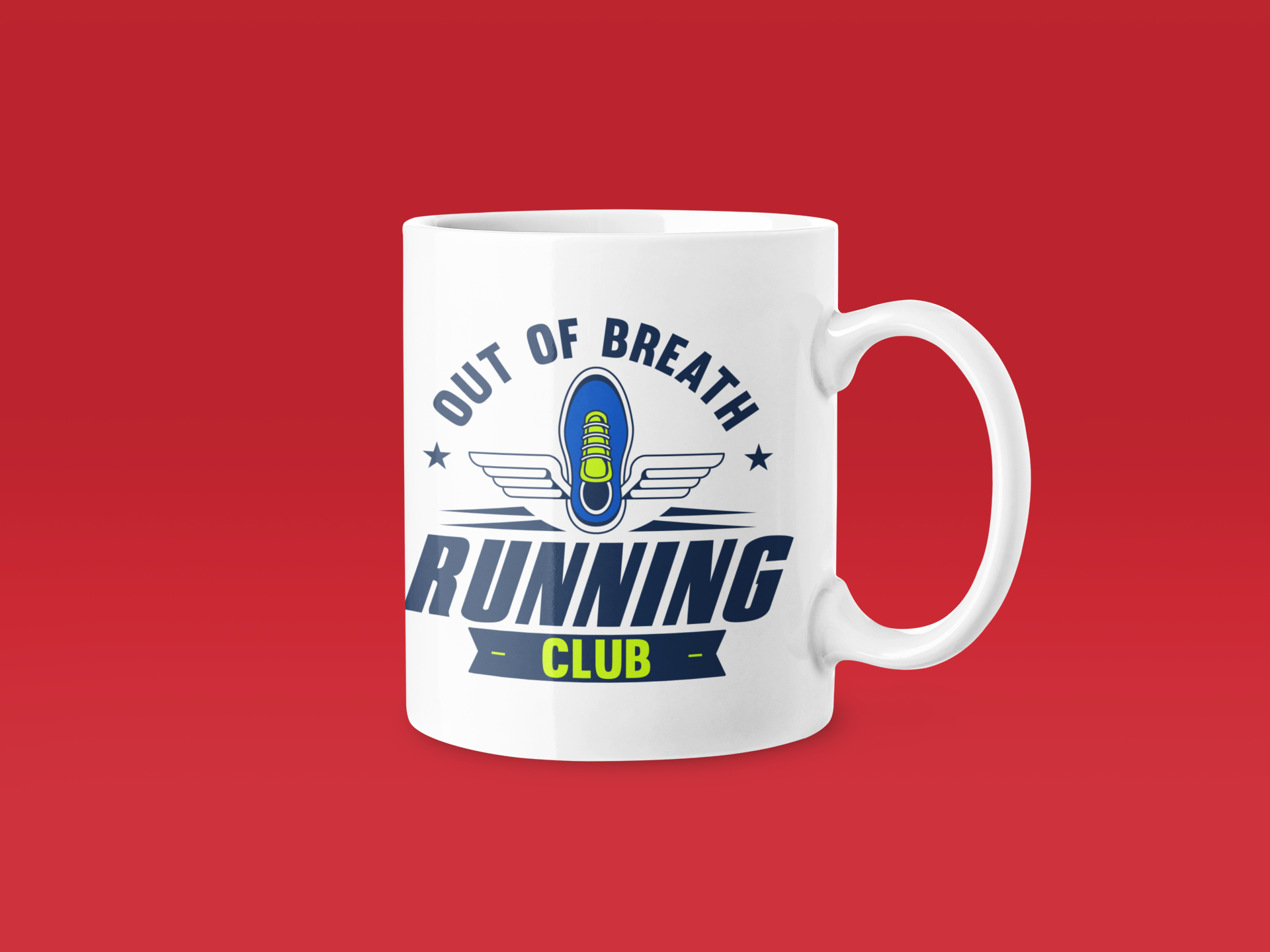 Out Of Breath Running Club - Funny Running Gift Mug - Image 2