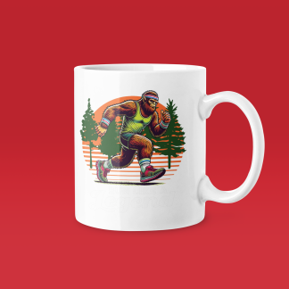 Bigfoot Running Mug - Funny Running Gift