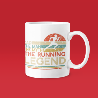 Dad The Man The Myth The Running Legend Mug