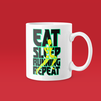 Eat Sleep Running Repeat Mug