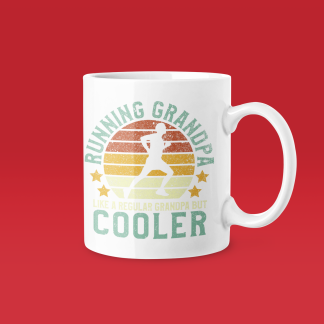 Running Grandpa Cooler Mug