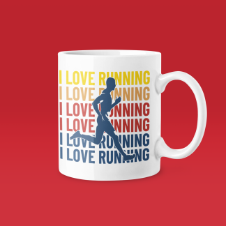 I Love Running Mug