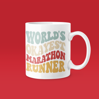 Worlds Okayest Marathon Runner Mug