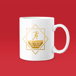 On A Scale Of 1-10 Running Mug