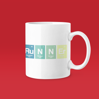 Runner Periodic Table Mug - Funny Running Gift