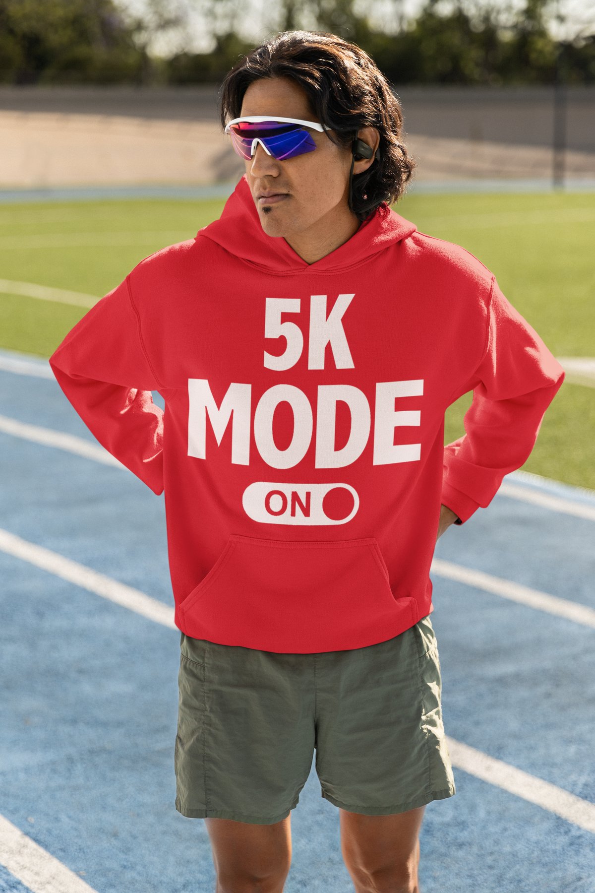 Your Husband My Husband Hoodie - Runner Husband Comparison Design - Red Hoodie