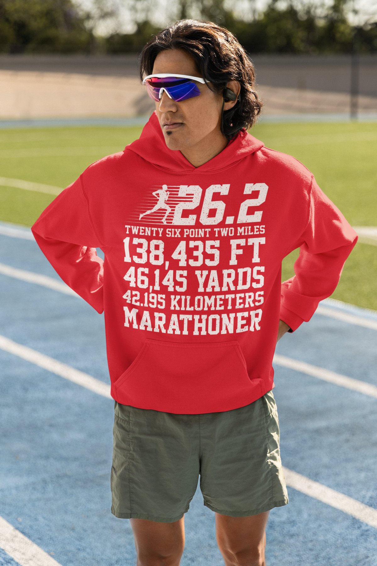 26.2 Miles Hoodie - Red Hoodie
