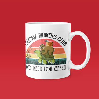 Slow Runners Club No Need For Speed Mug - Funny Running Gift