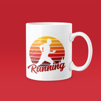 Running Sunset Silhouette Mug - Funny Running Gift