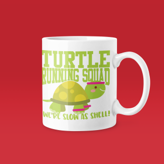 Turtle Running Squad Mug - Funny Running Gift