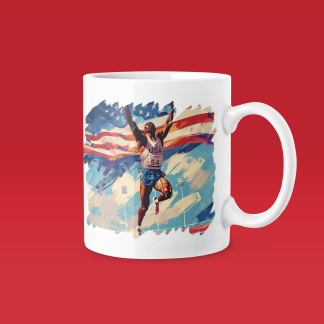 USA Runner Celebration Mug - Funny Running Gift