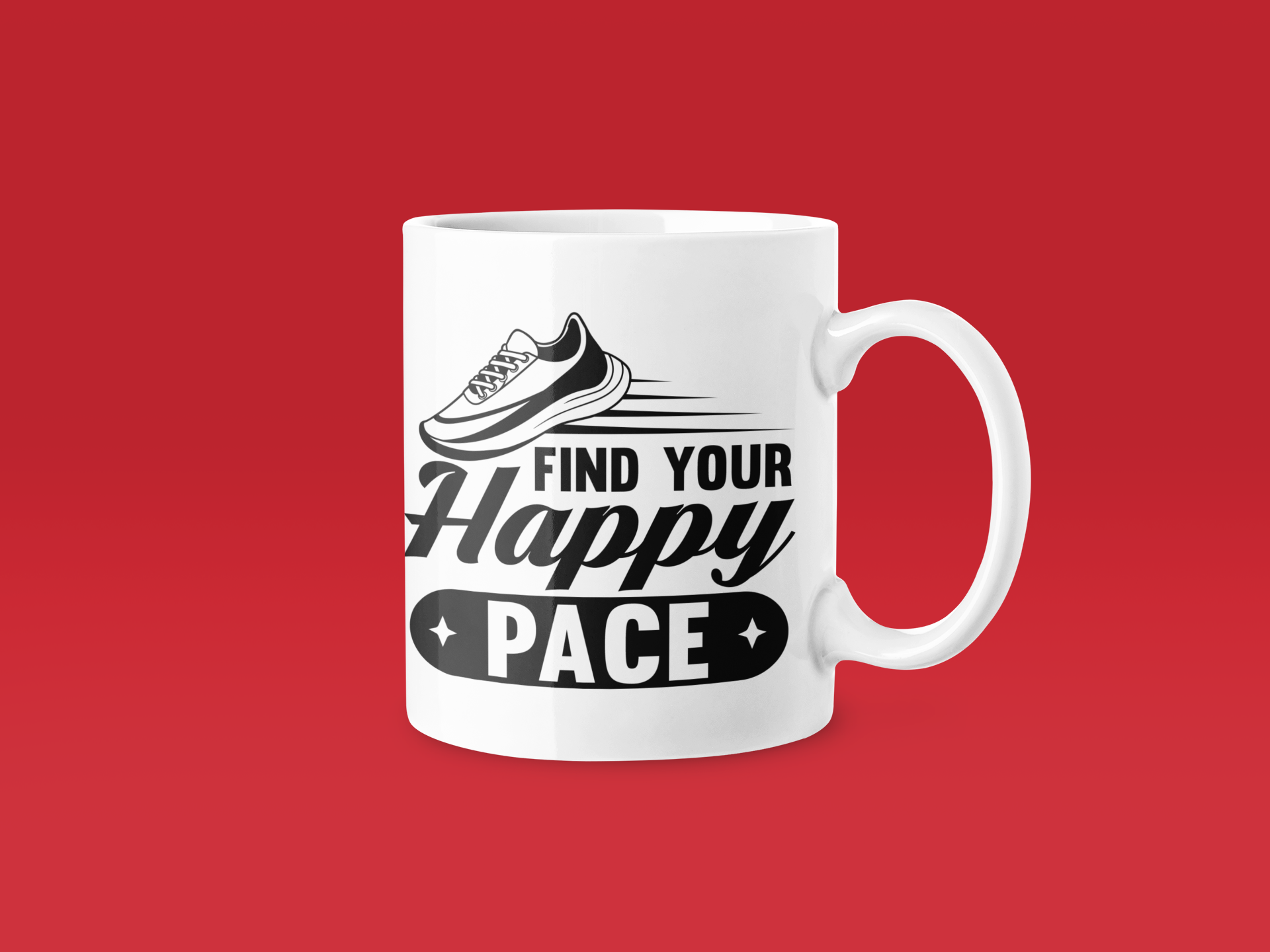 Find Your Happy Pace - Funny Running Gift Mug